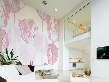 TULIP ARTWORK - Washable nonwoven wallpaper with floral pattern by Architects Paper - view 2